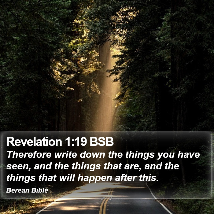 Revelation 1:19 BSB Bible Study