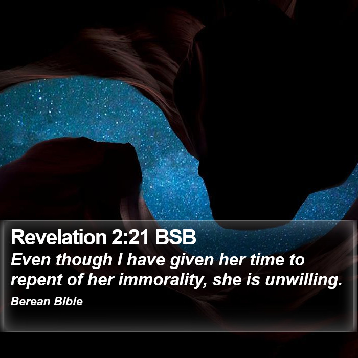 Revelation 2:21 BSB Bible Study