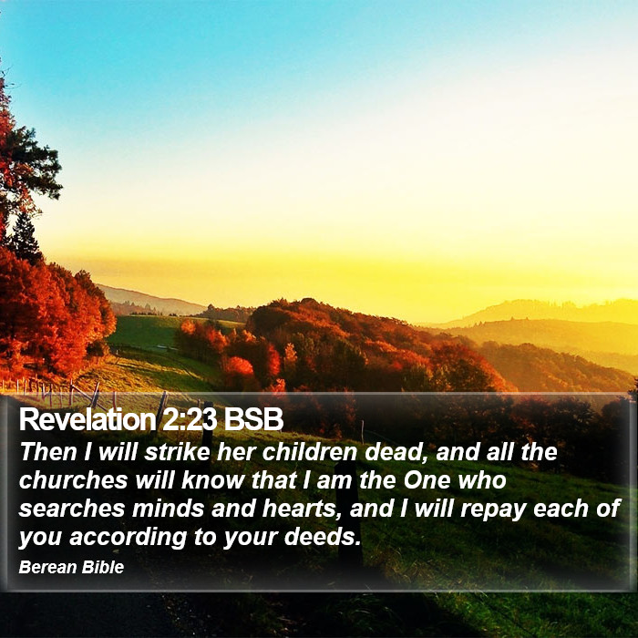 Revelation 2:23 BSB Bible Study