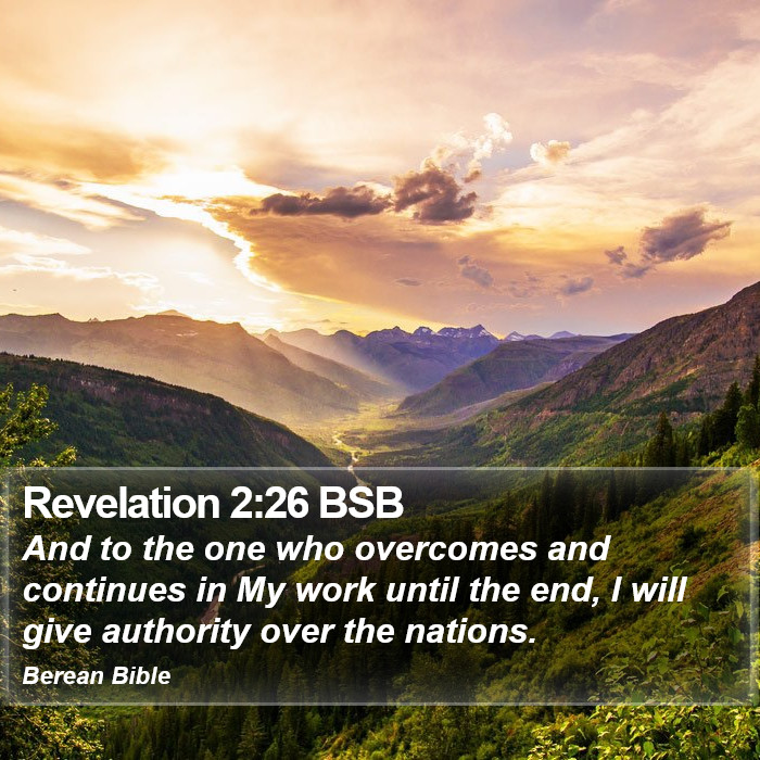 Revelation 2:26 BSB Bible Study