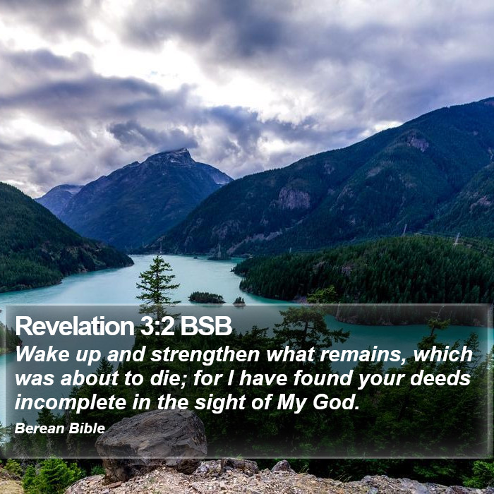 Revelation 3:2 BSB Bible Study