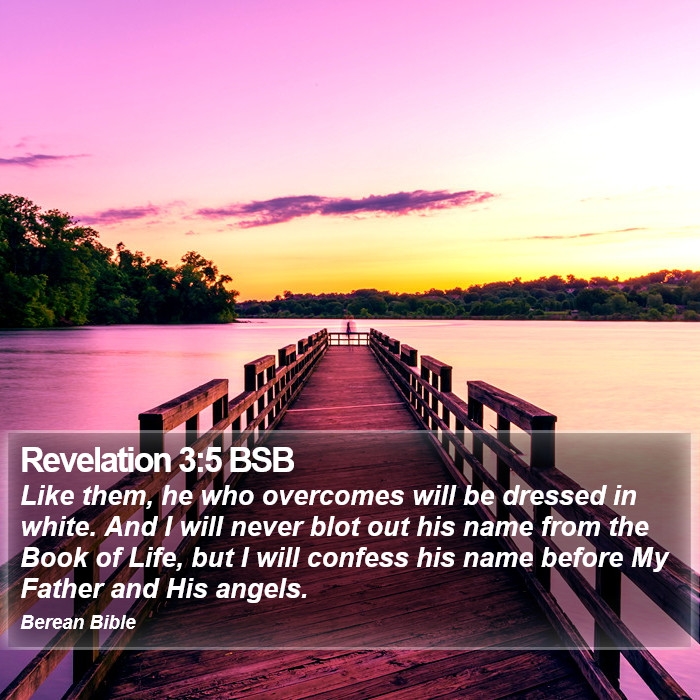 Revelation 3:5 BSB Bible Study