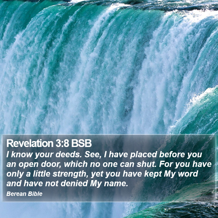 Revelation 3:8 BSB Bible Study