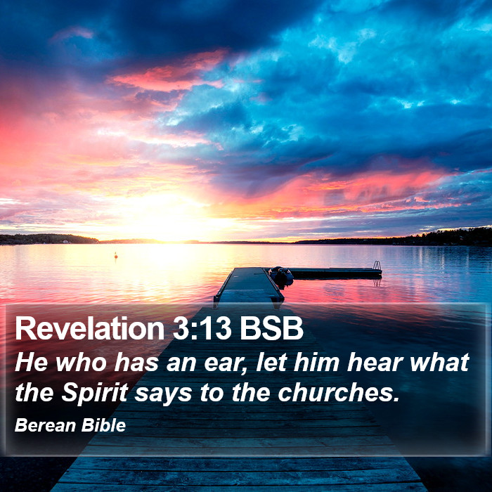 Revelation 3:13 BSB Bible Study