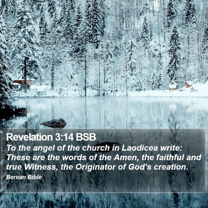 Revelation 3:14 BSB Bible Study