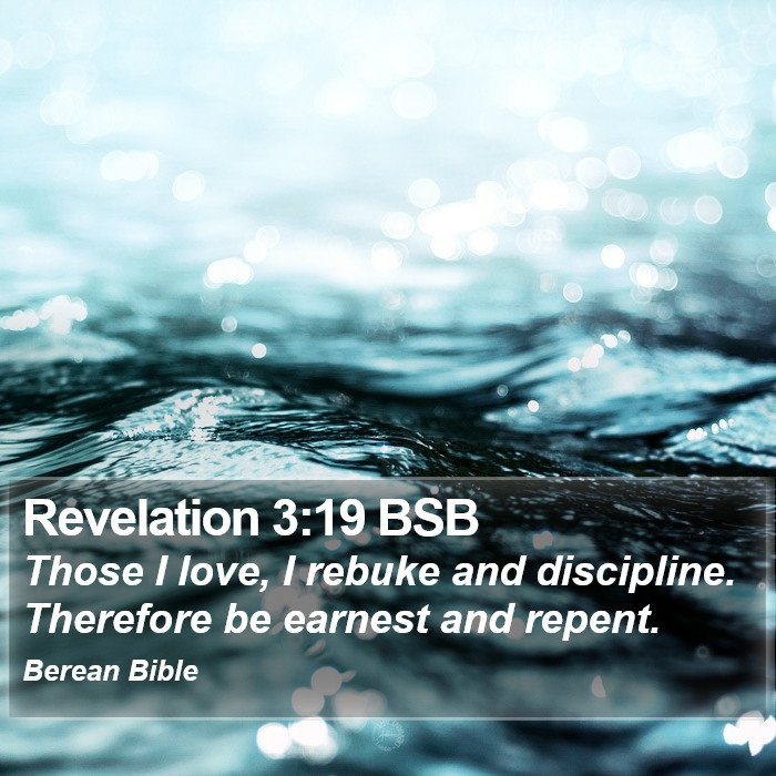 Revelation 3:19 BSB Bible Study