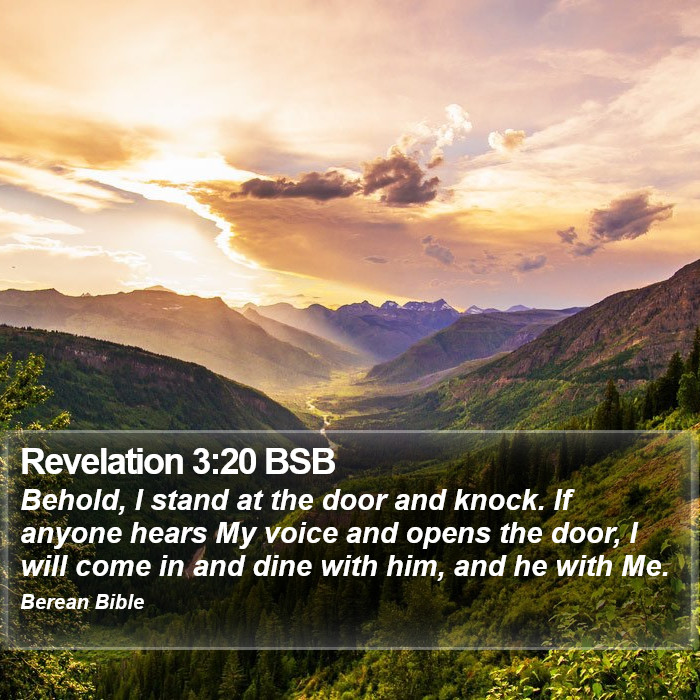 Revelation 3:20 BSB Bible Study