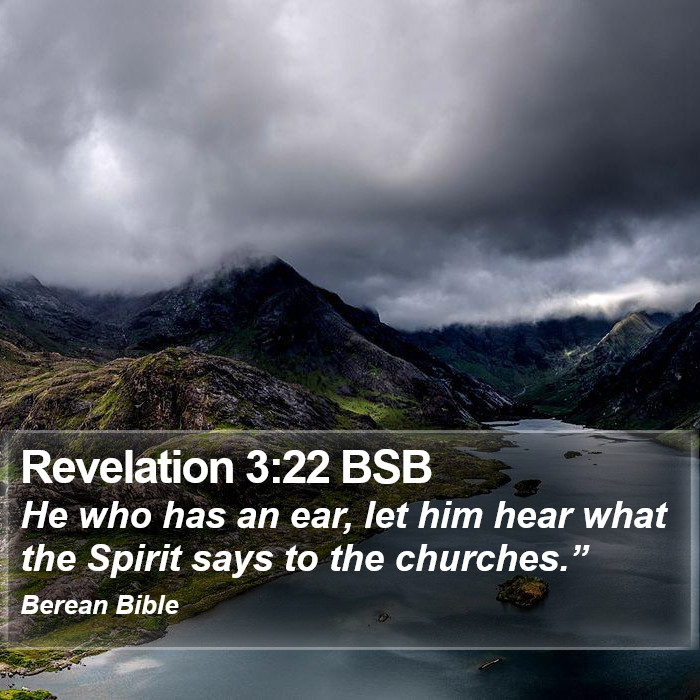 Revelation 3:22 BSB Bible Study