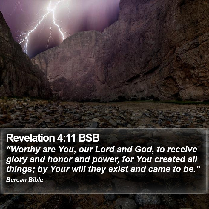 Revelation 4:11 BSB Bible Study