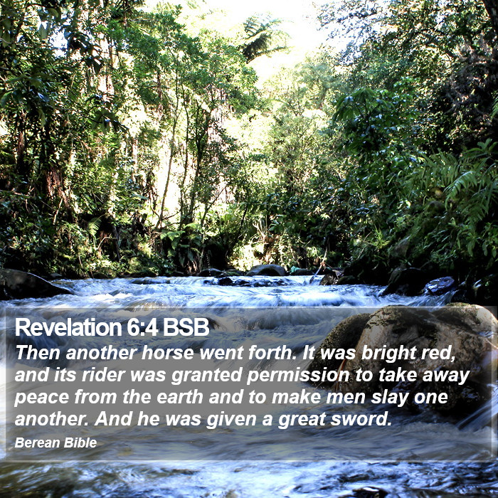 Revelation 6:4 BSB Bible Study