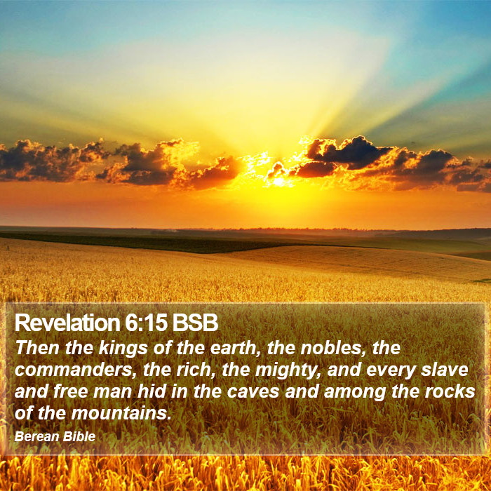 Revelation 6:15 BSB Bible Study