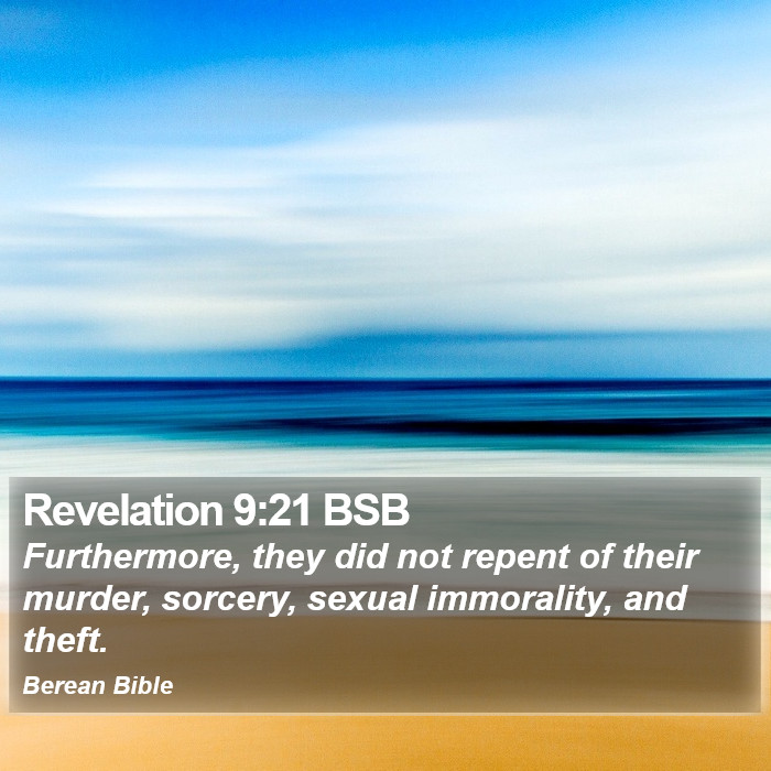 Revelation 9:21 BSB Bible Study