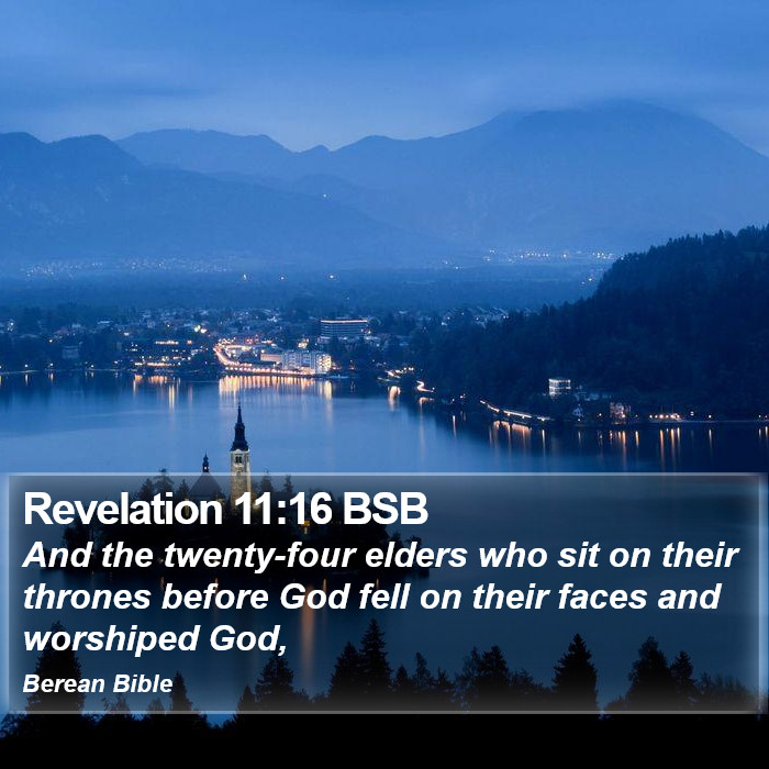 Revelation 11:16 BSB Bible Study