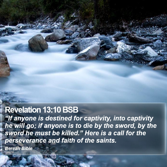 Revelation 13:10 BSB Bible Study