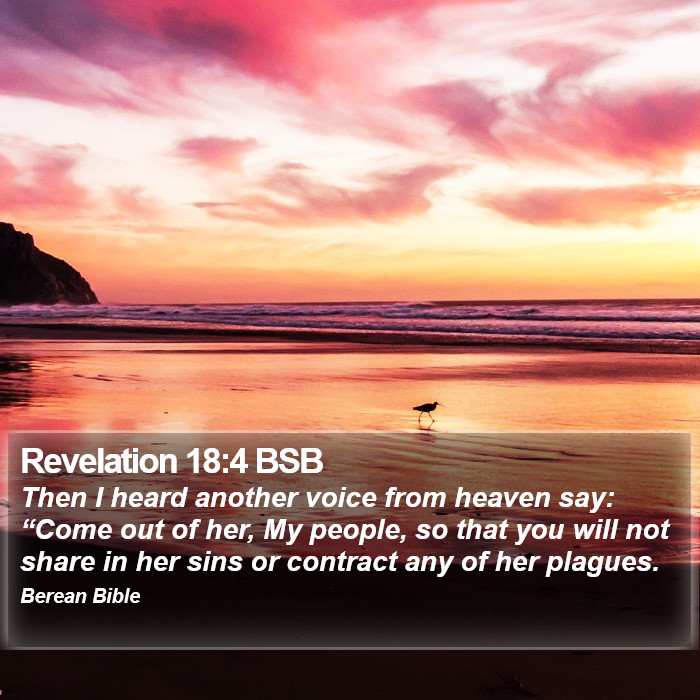 Revelation 18:4 BSB Bible Study