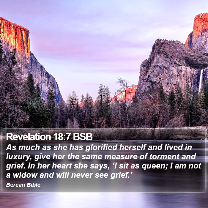 Revelation 18:7 BSB Bible Study