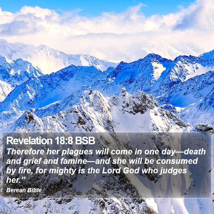 Revelation 18:8 BSB Bible Study