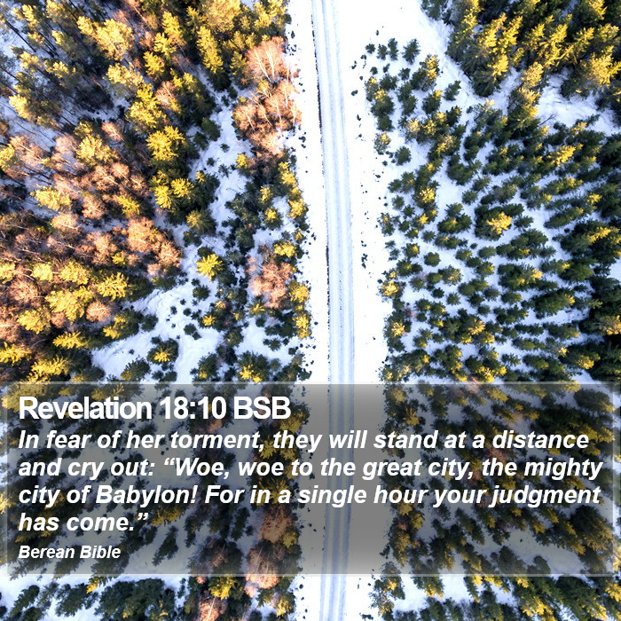 Revelation 18:10 BSB Bible Study