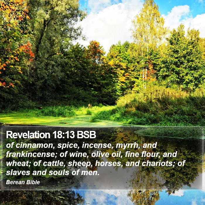 Revelation 18:13 BSB Bible Study