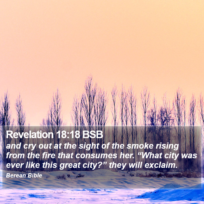 Revelation 18:18 BSB Bible Study