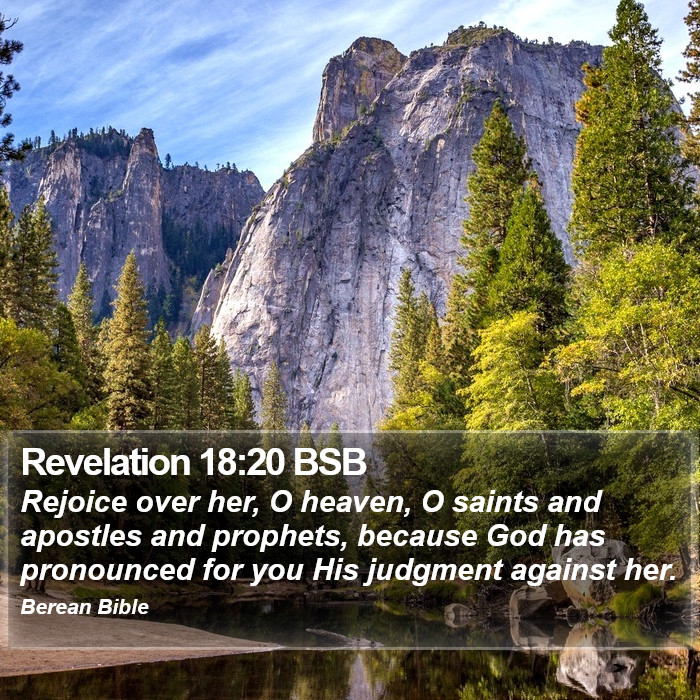 Revelation 18:20 BSB Bible Study