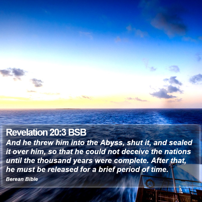 Revelation 20:3 BSB Bible Study