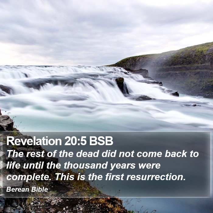 Revelation 20:5 BSB Bible Study