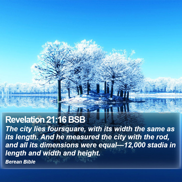 Revelation 21:16 BSB Bible Study