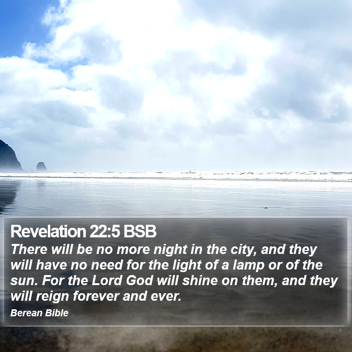 Revelation 22:5 BSB Bible Study