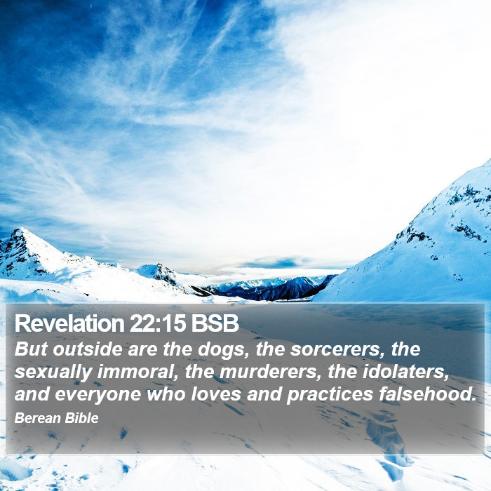 Revelation 22:15 BSB Bible Study