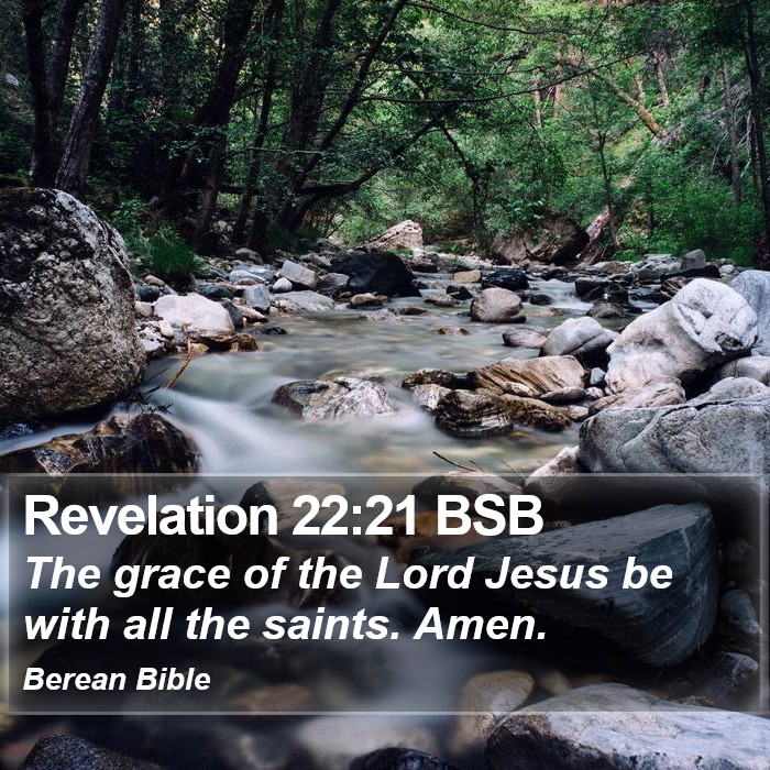 Revelation 22:21 BSB Bible Study